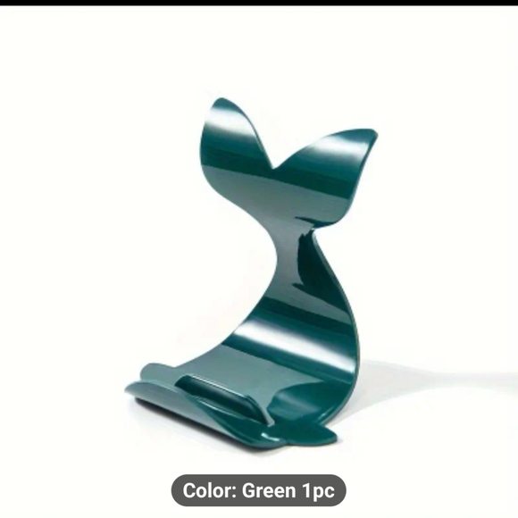 Other - Cell Phone Stand Holder Desktop Home Office Use Dark Green Whale Tail